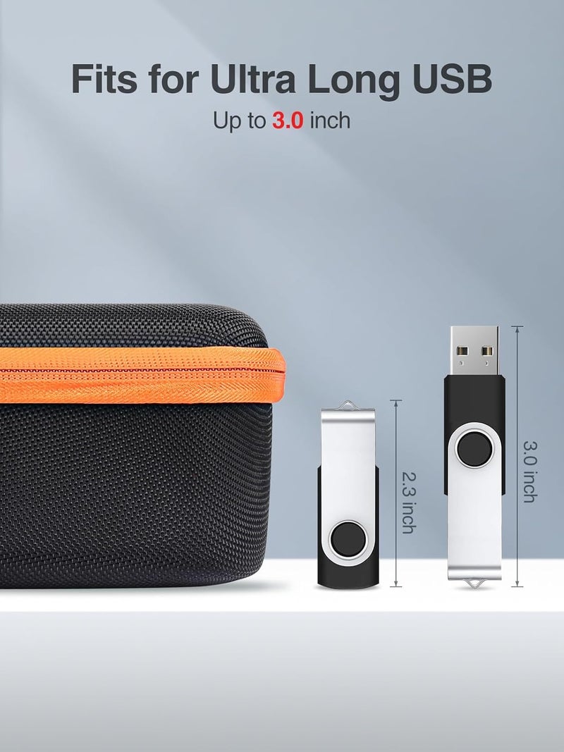 Luxtude Flash Drive Case with Labels, USB Storage Case, 49 Slots Thumb Drive Cases, USB Organizer Cases for Samsung,for Sandisk, Memory Stick, Medium - Image 4